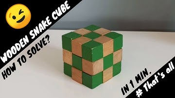 # How solve Wooden Snake Cube Puzzle | Wooden Snake cube Solution | Easy | In 1min | # That