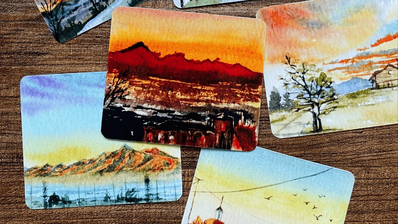 Turning My Daily Watercolor Journal into Aesthetic Stickers