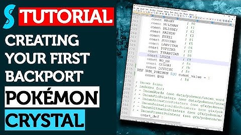 TUTORIAL: Creating your first BACKPORT in Pokémon Crystal