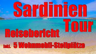 Sardinien mit dem Wohnmobil, Reisebericht, Vorstellung WohnmobilStellplätze der Tour