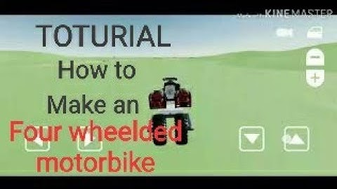 TOTURIAL how to make 4 wheelded motorbike (EVERTECH SANDBOX)