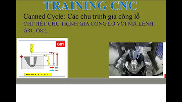 Training CNC|Bài 15  Drilling Cycle - Chi tiết chu trình khoan G81-G82