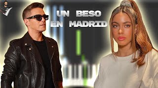Miniatura de vídeo de "TINI, Alejandro Sanz - Un Beso en Madrid | Instrumental Piano Tutorial / Partitura / Karaoke / MIDI"
