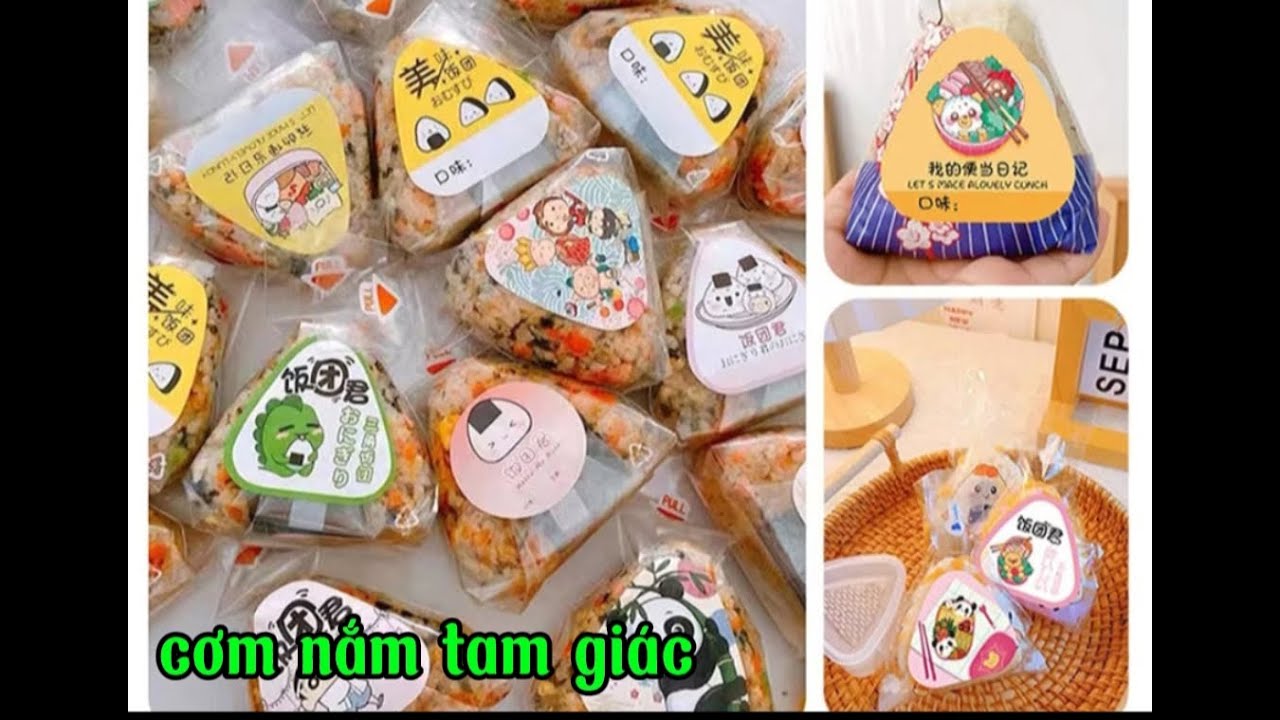Cách làm cơm nắm tam giác kinh doanh đơn giản, hấp dẫn - YouTube