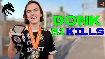 DONK DID 51 KILLS IN FACEIT! donk POV with COMMs (DUST 2)