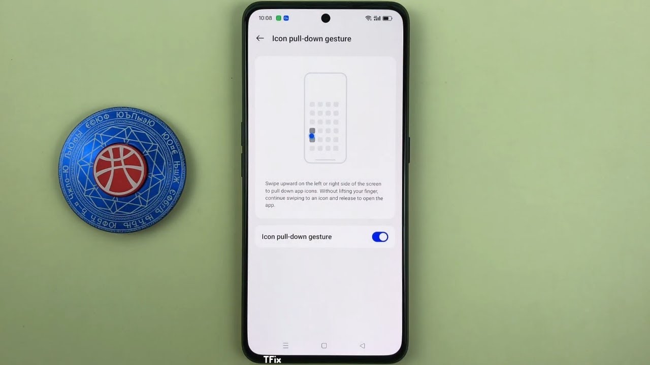 Icon pull down gesture on Realme GT Neo 3 Android 14 - YouTube