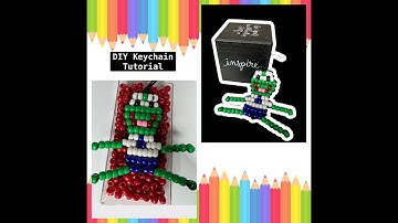 Pony Bead Kermit The Frog Keychain |Tutorial