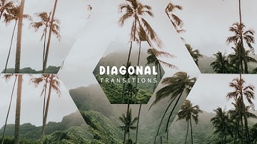 Diagonal Transitions Pack After Effects Template