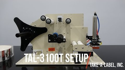 TAL-3100T Threading the Labels