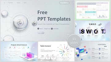 🔥Nice! Elegant Business Report PowerPoint Templates & Google slides