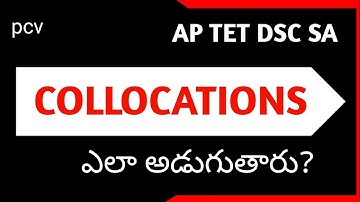 How are COLLOCATIONS asked in exams? AP DSC TET SA
