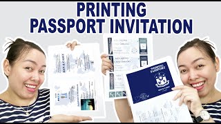 PROPER WAY OF PRINTING PASSPORT INVITATION LAYOUTS | BACK TO BACK PRINT | Cassy Soriano