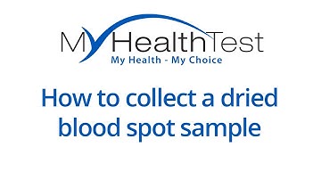 How to collect a MyHealthTest dried blood spot sample