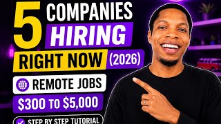 5 Companies Hiring Remote Workers Right Now (2026) No Experience 