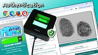 ARATEK A800 PHP Web Biometric Authentication DEMO using 2 Finger Slaps