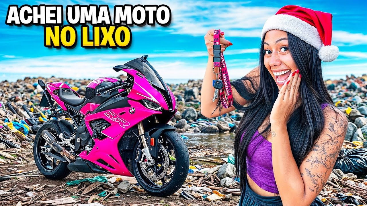 ACHEI UMA MOTO DE LUXO ABANDONADA NO MEIO DO LIXO *ela funcionou? 