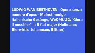 BEETHOVEN - "Giura il nocchier" WoO99/22 - Heilmann; Bierwirth; Johannsen; Bittner