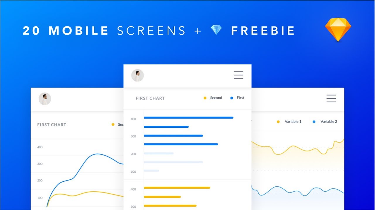 How to Design 20 Mobile Designs in Sketch App + ✅  Freebie UI Kit