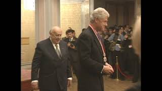 President Clinton Receiving Order of the State of the Turkish Republic (1999) [FOIA # 2022-0889-F]