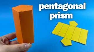 Pentagonal prism 3d model | How to Make Pentagonal Prism