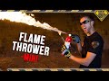 How to Build a Mini Flamethrower! TKOR Makes The Best DIY Flamethrower Using A Fire Extinguisher!