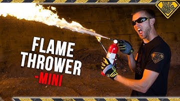 How to Build a Mini Flamethrower! TKOR Makes The Best DIY Flamethrower Using A Fire Extinguisher!