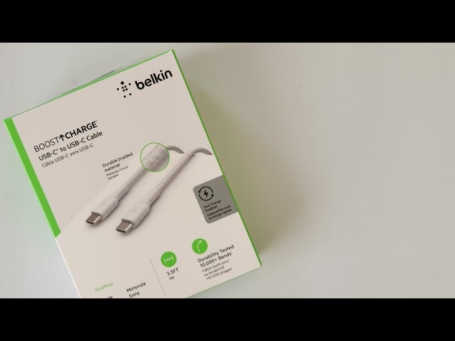 Belkin Braided USB-C to USB-C Cable Unboxing