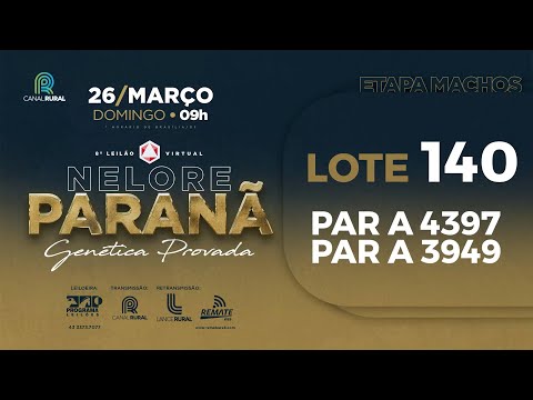 LOTE 140 PAR A3949 PAR A4397