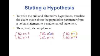 Hypothesis testing Lecture 1