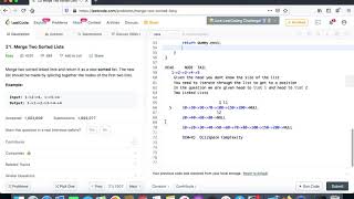 Amazon interview question merge two sorted lists | Leetcode 21