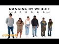 Strangers Rank Themselves By Weight | Blindfolded vs Reality