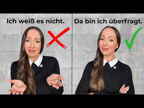 Sag DAS statt einfacher Sätze! So klingst du professioneller auf Deutsch 🇩🇪