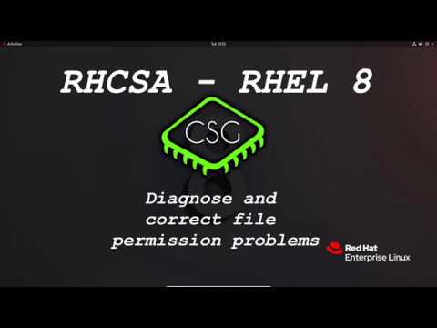 chown คือ  New 2022  RHCSA RHEL 8 - Diagnose and Correct File Permission Problems