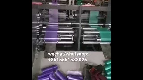 Automatic garbage bag making machine 2 line