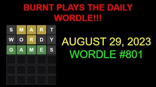 Wordle of the Day for 8/29/2023 Tips/Strategies And Answer | Wordle #801