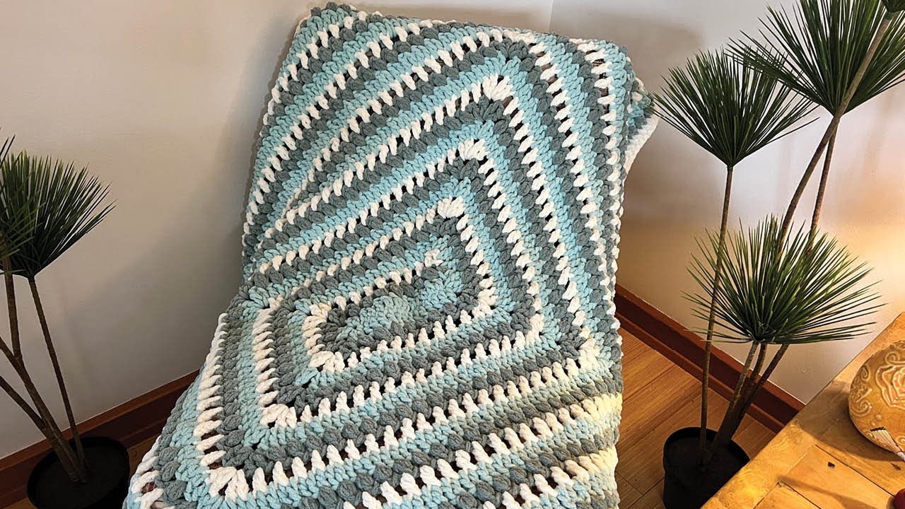 Giant Granny Square Blanket - Secret Yarnery