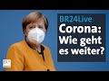 BR24Live: Pressekonferenz mit Bundeskanzlerin Merkel nach Corona-Gipfel | BR24