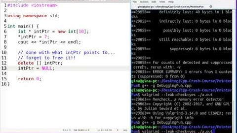 How to detect memory leaks using Valgrind