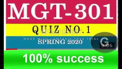 VU SOLUTION Quiz No. 1 (MGT301 - Principles of Marketing) Spring 2020 | 20 Important MCQS