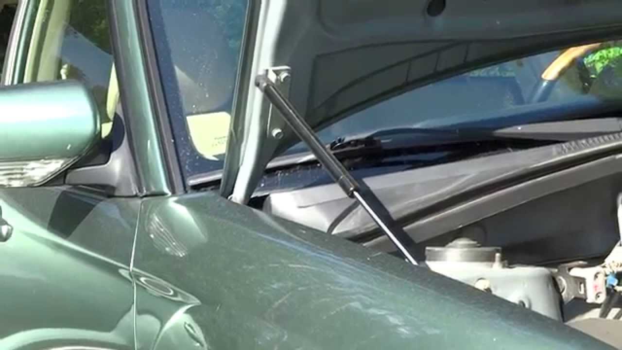 Упоры капота газовые - YouTube