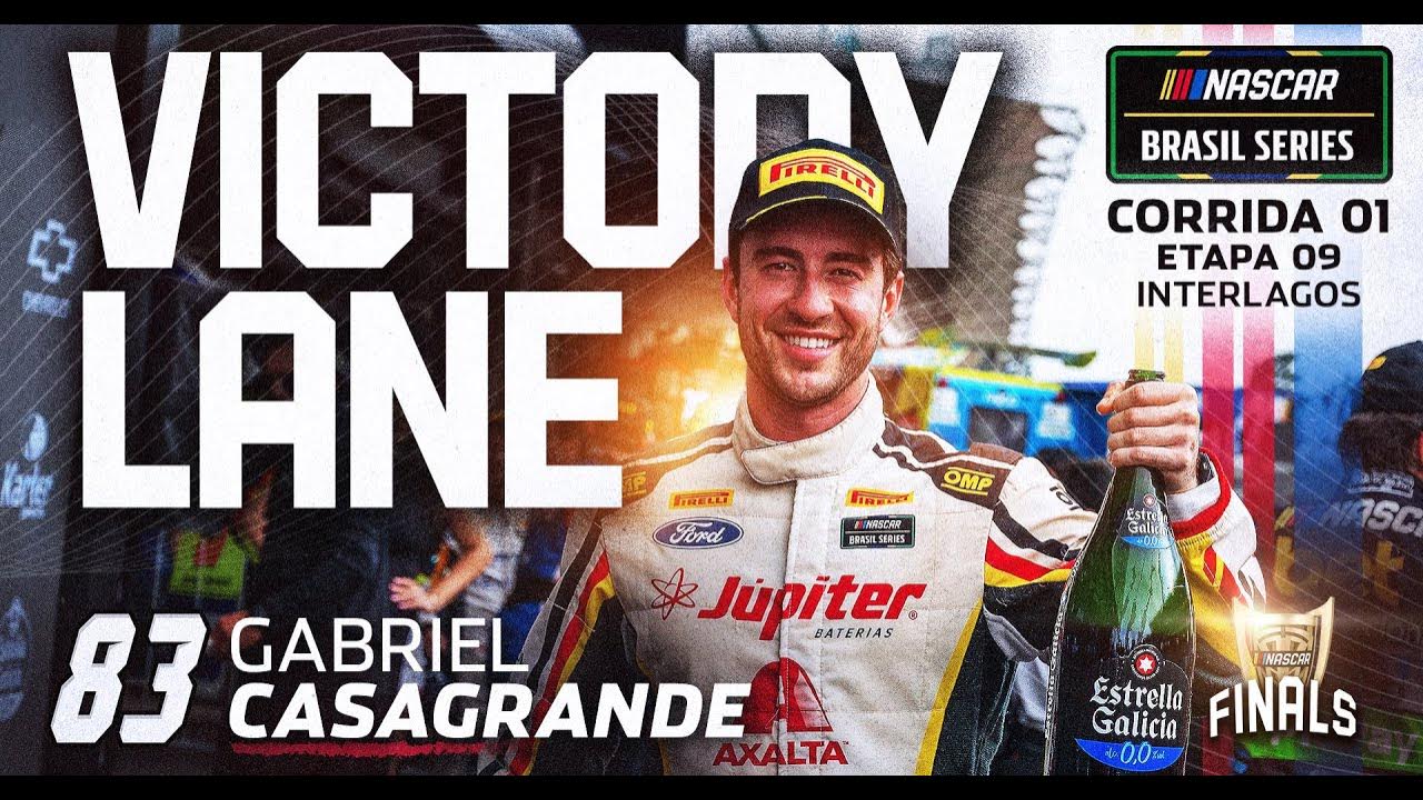 NASCAR BRASIL - Gabriel Casagrande vence a Corrida #1 da grande final em Interlagos