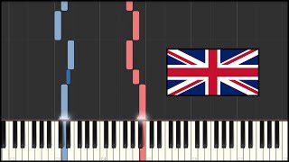 United Kingdom National Anthem - God Save The Queen (Piano Tutorial)