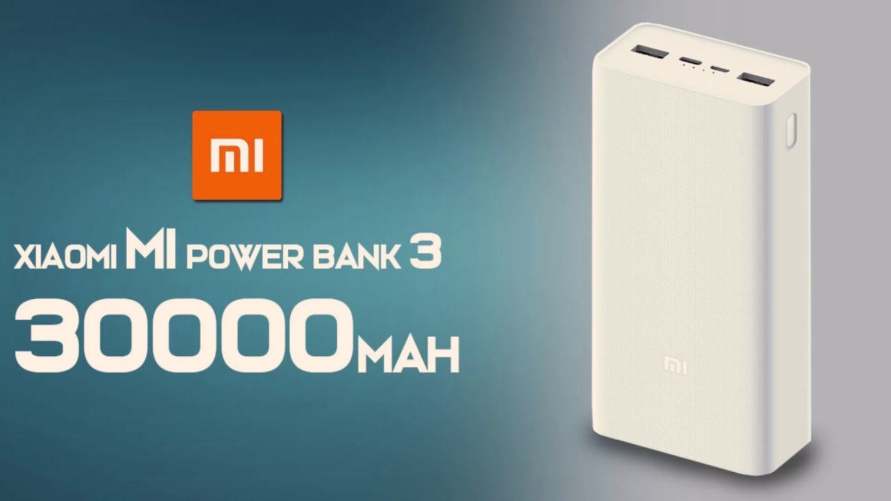 Портативный Аккумулятор Xiaomi Power Bank 3