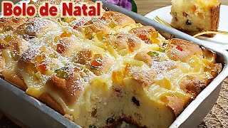 Delicioso Bolo de Natal: Receita de Bolotone com Creme e Frutas