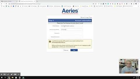 Setting Up Your Aeries/Homelink Account