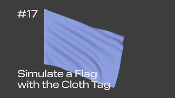 Cinema 4D Quick Tip #17 - Simulate a Flag with the Cloth Tag (Project File on Patreon)