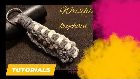 Pastime Creation how to make easy macrame keychain/diy tutorial?