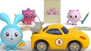Малышарики - Подъемный кран - серия 86 - обучающие мультфильмы для малышей 0-4 - про машинки