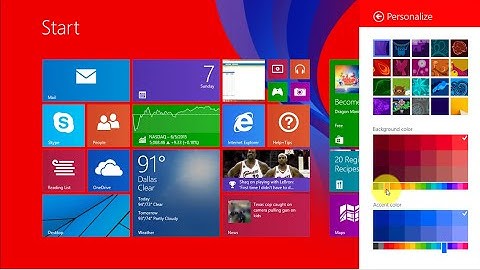 How to Change the Color of Your Start Menu in Windows 8/8.1!