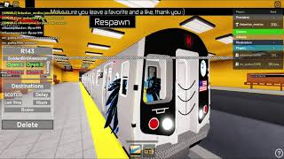 Roblox Matss Fms Driving A R143 M Train To Union Junction